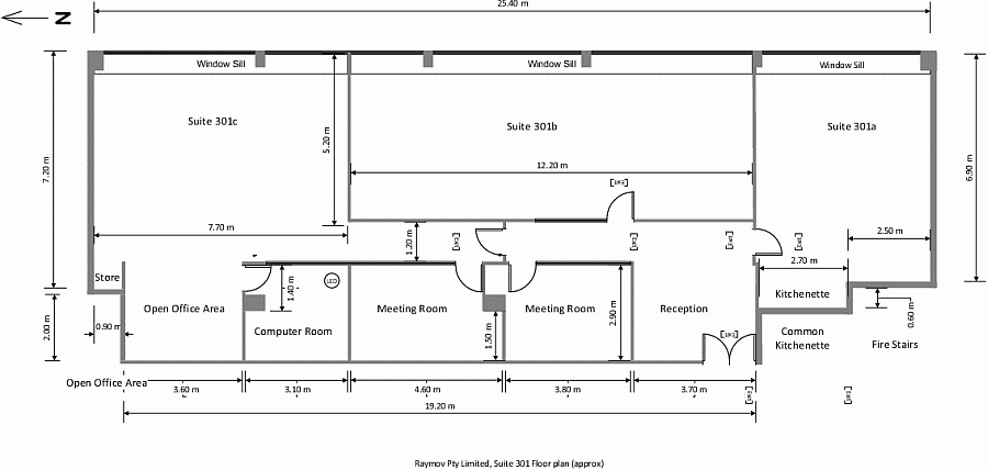 Suite 301/ 53 Walker St Floor Plan