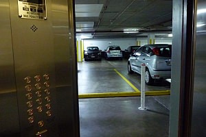 Lift with direct access to parking levels